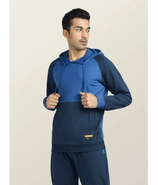 XYXX - Blue Cotton Blend Regular Fit Mens Tracksuit ( Pack of 1 ) - XL