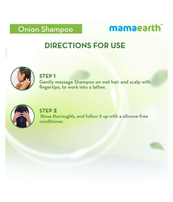 Mamaearth Onion Hair Fall Shampoo for Hair Growth & Hair Fall Control, with Onion Oil & Plant Keratin 250ml