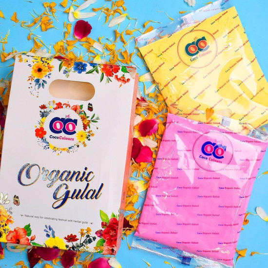 UrbanOasis COCO Organic Gulal Holi Colors (Pack 2)