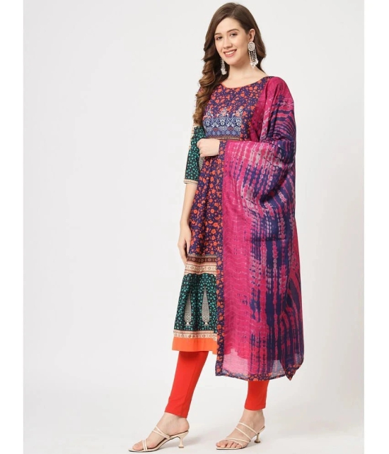 Pannkh - Multicoloured Rayon Womens Anarkali Kurti ( Pack of 1 ) - None