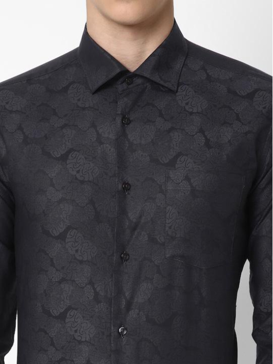 Premium Slim Fit Geometric Printed Cotton Formal Shirt