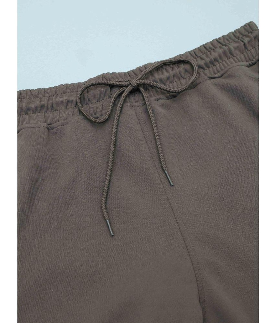 Technosport Brown Polyester Mens Sports Trackpants ( Pack of 1 ) - None