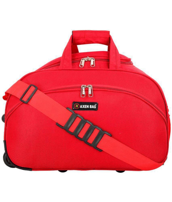 AXEN BAGS - Red Polyester Duffle Trolley - Onesize