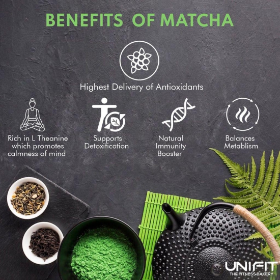 UNIFIT Muesli Cereal for Breakfast | Matcha Powder 500g