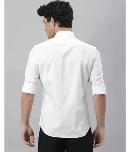 liferoads - White 100% Cotton Slim Fit Men's Casual Shirt ( Pack of 1 ) - None