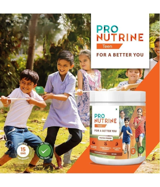 Pro Nutrine Teens Whey Protein Whey Protein Powder ( 400 gm , Chocolate - Flavour )