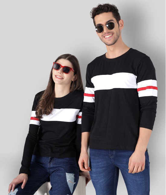 The Dry State - Multicolor Cotton Regular Fit Couple T-Shirt