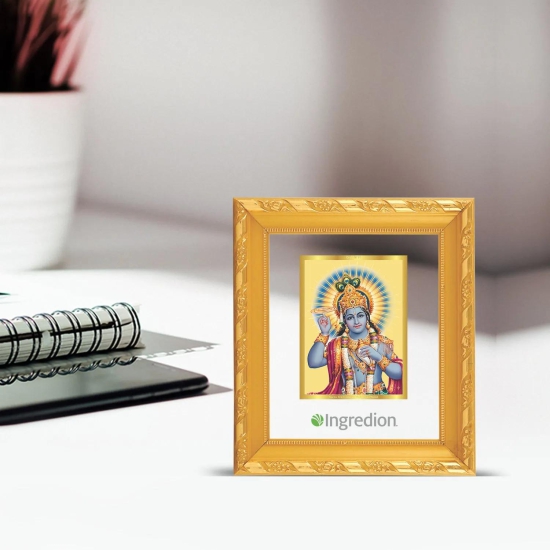 24K Gold Plated Krishna Customized Photo Frame For Corporate Gifting