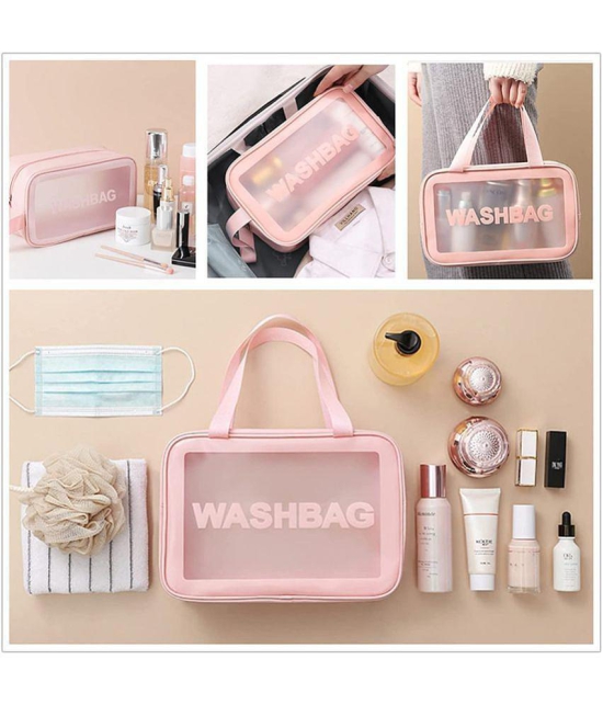 BD Pink Makeup Pouch Set - Pink