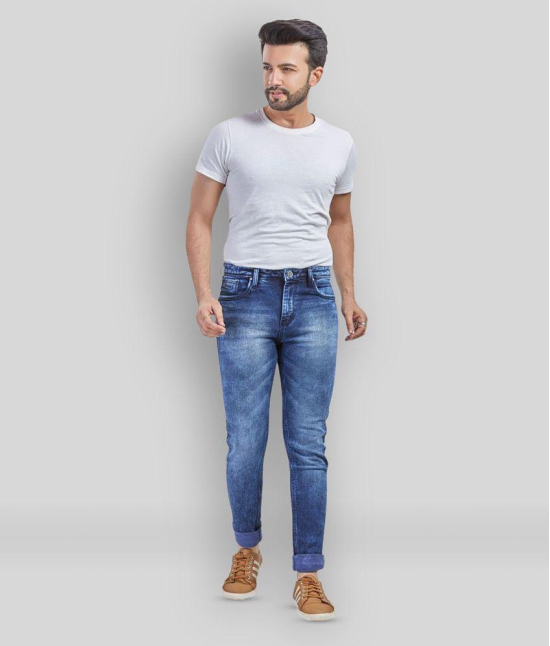 HJ HASASI - Blue Cotton Blend Slim Fit Men's Jeans ( Pack of 1 ) - None