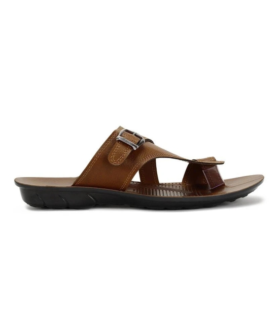 Paragon Tan Mens Leather Slipper - None