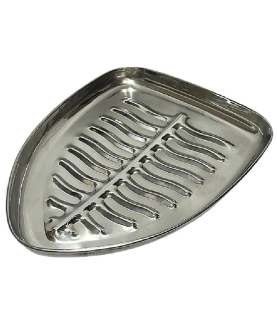 Dynore 1 Pcs Stainless Steel Silver Tray - Silver