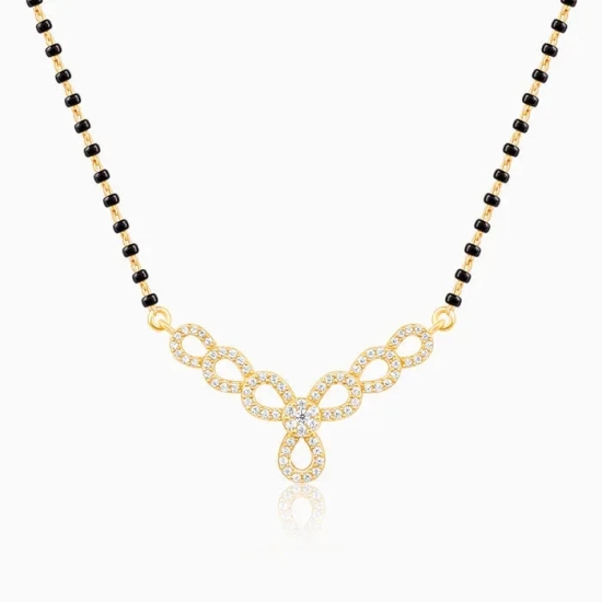 Golden Enamoured In Love Mangalsutra