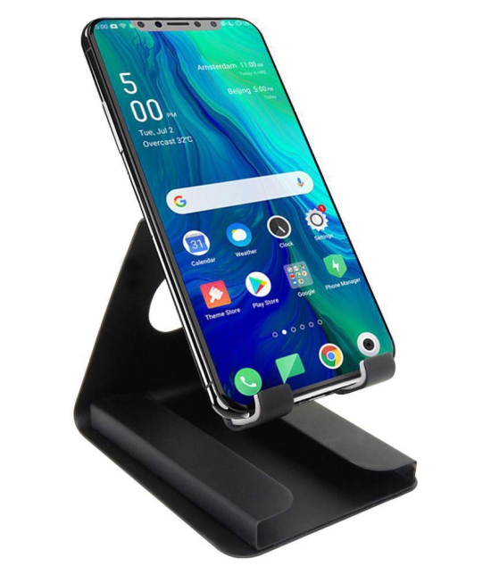 Portronics Modesk Plus:Universal Phone stand with Card Holder ,Black (POR 1196) - Black