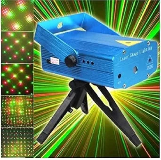 Portable Mini Laser Stage Light Projector for Disco Party