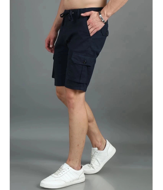 Paul Street Navy Linen Mens Shorts ( Pack of 1 ) - None