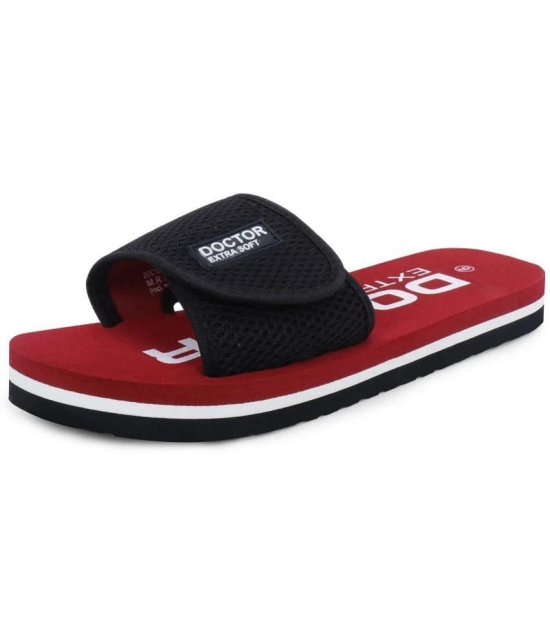 DOCTOR EXTRA SOFT - Maroon Womens Slide Flip Flop - None