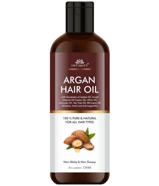 Intimify Argan Hair Oil, for hair growth, moroccan argan oil, argan oil, hair growth vitalizer, 120 ml