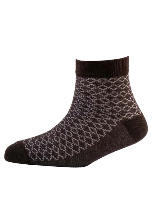 Men Pack Of 2 Patterned Cotton Ankle Length Socks