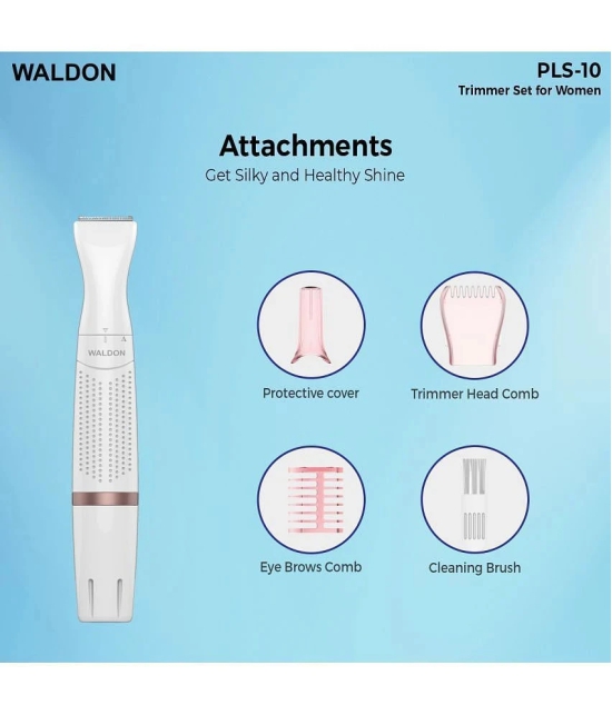 WALDON Women Trimmer PLS-10 White Corded Multigrooming Kit With 60 minutes Runtime