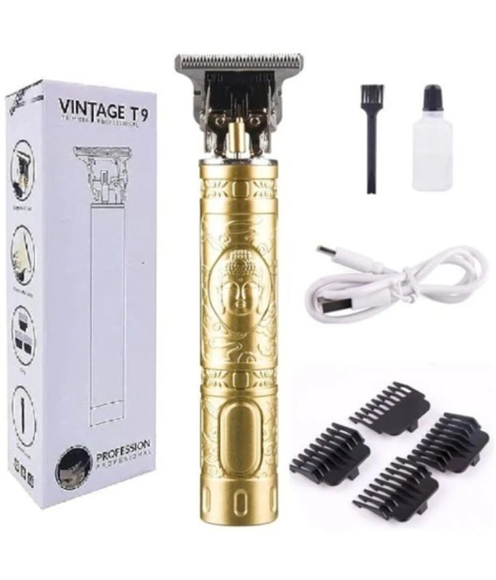 FeiHong VINTAGE T9 Plastic Gold Cordless Beard Trimmer With 45 minutes Runtime