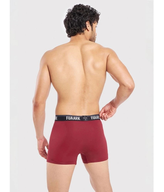 Fuaark Maroon Ultra Soft Modal Modal Mens Trunks ( Pack of 1 ) - None