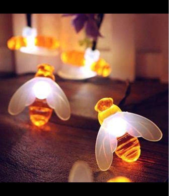 thriftkart - 14 LED Fairy Honeybee  LED String Lights for Festival Party Home Decoration (14 LED Fairy Honeybee) - Yellow