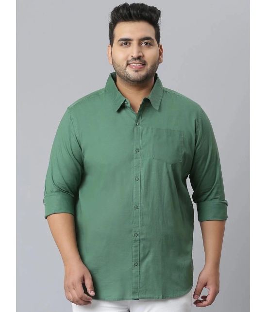 instaFab - Green Cotton Oversized Fit Mens Casual Shirt ( Pack of 1 ) - None