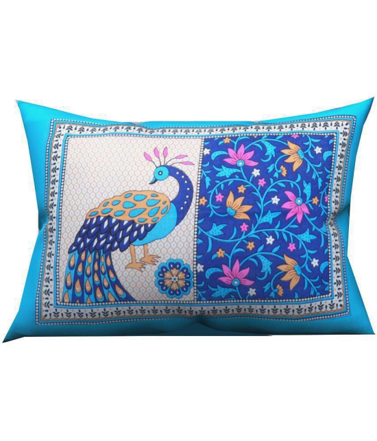 URBAN MAGIC Pack of 2 Blue Pillow Cover - Blue