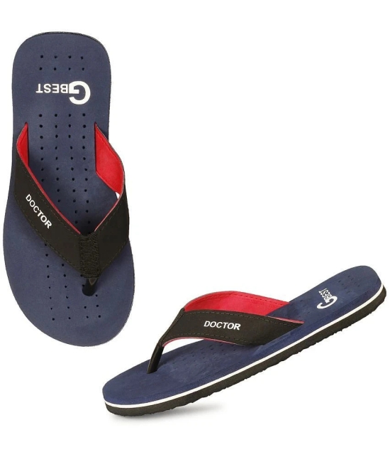 GBest - Blue Mens Thong Flip Flop - None