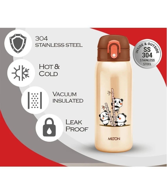 Milton Jolly 475 Thermosteel Sipper Water Bottle For Kids, 390 mL, Ivory - Ivory