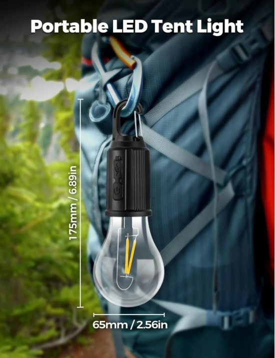 Unbreakable rechargeable Hanging Bulb for travel / Outdoor