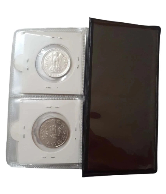 British India & Republic India All Different 20 Coins 1 Pice to 50 Paise Set in Beautiful Coin Wallet / Album,,,Collectible