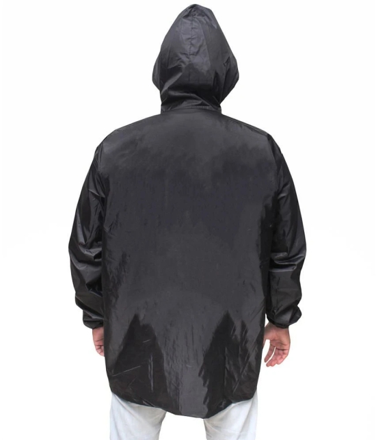 Goodluck Polyester Short Rainwear - Black - None