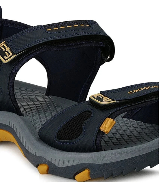 Campus - Navy Mens Floater Sandals - None