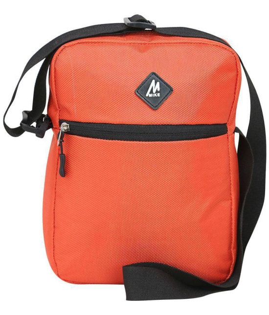 MIKE 5 Ltrs Orange Polyester College Bag - Orange