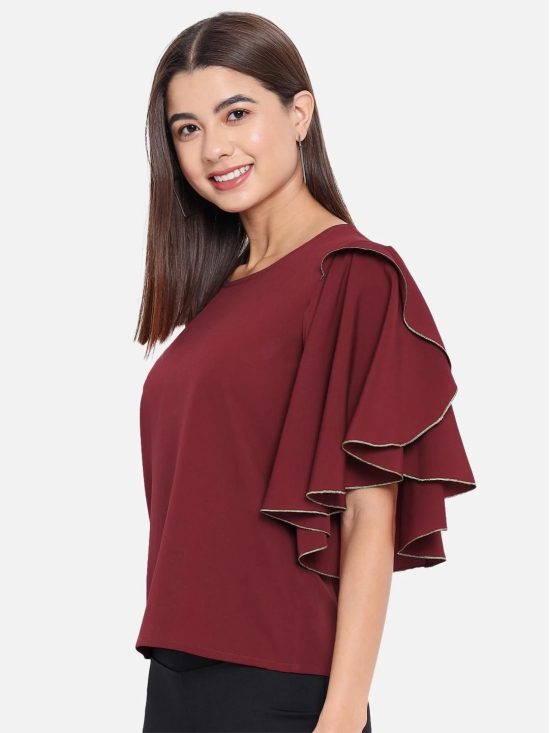 ALL WAYS YOU Women Top Crepe fabric  Red XS