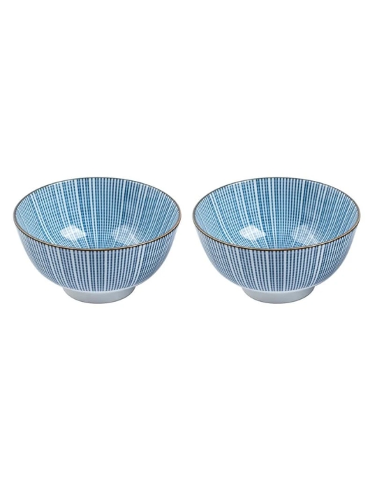 Bowls, for Serving, Blue, Ceramic, Set of 2, 300 mL