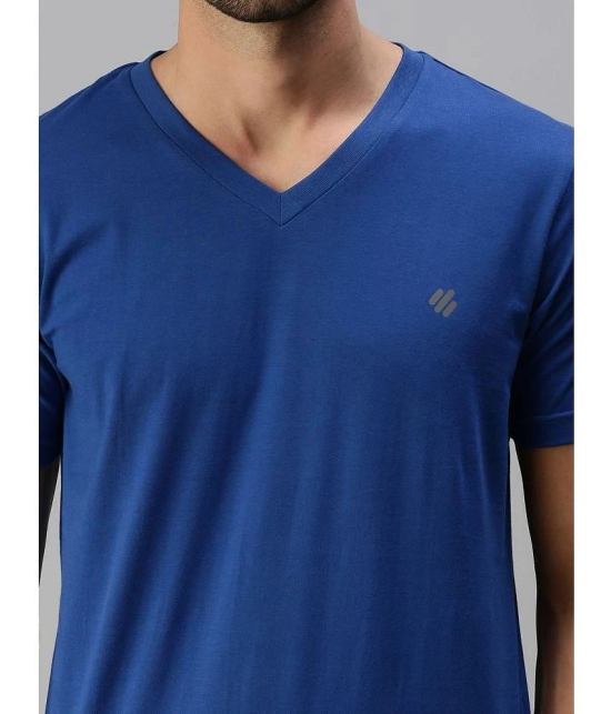 ONN - Indigo Cotton Blend Regular Fit Mens T-Shirt ( Pack of 1 ) - None