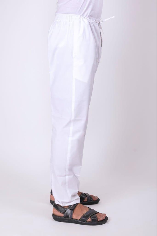 Men's New White Colour Cotton Payjama