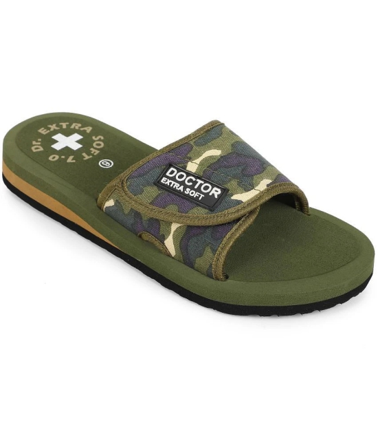 DOCTOR EXTRA SOFT - Olive  Womens Slide Flip flop - None