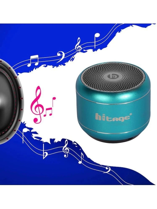 hitage BS 341 MINI SPEAKER 5 W Bluetooth Speaker Bluetooth V 5.0 with TWS feature Playback Time 6 hrs Blue - Blue