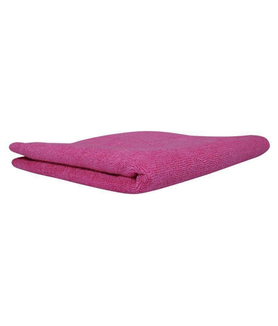 SOFTSPUN Microfiber Hair and Face Care Towel 40X40 cm 340 GSM (Set of 1, pink)