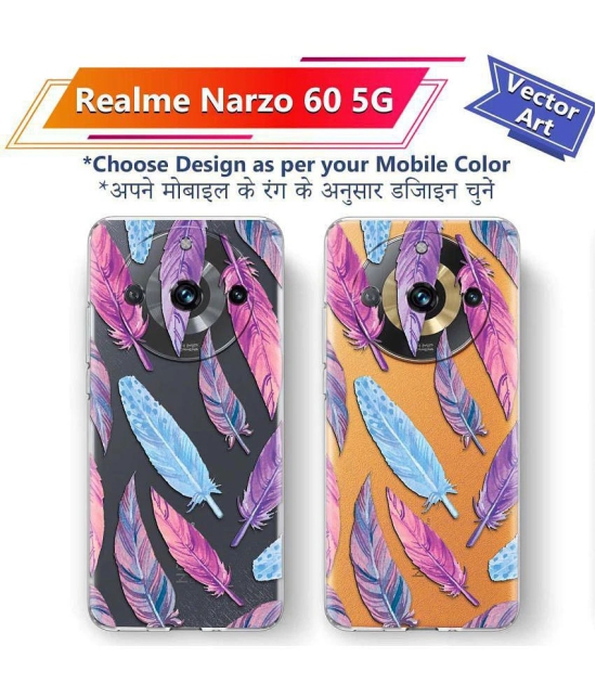 NBOX - Multicolor Printed Back Cover Silicon Compatible For Realme Narzo 60 ( Pack of 1 )