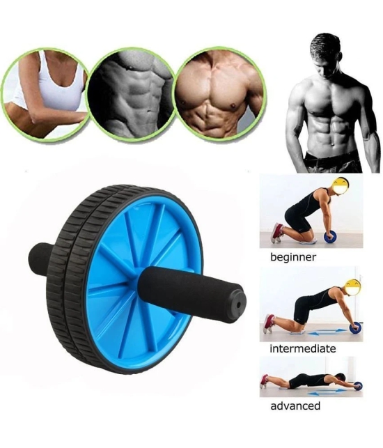 Tummy Trimmer & Ab Wheel Roller with Mat (Combo)- Abs Exercise Fitness Equipment For Home Gym Perfect Gym - Multi Color