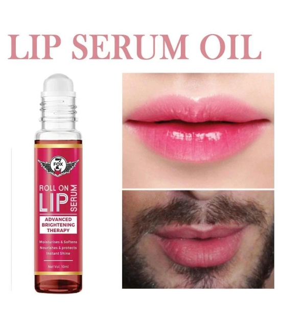 7 FOX Advanced Brightning Lip Serum, Roll On For Glossy & Shiny Lips with Moisturizing & Nourishing Face Serum 10 mL