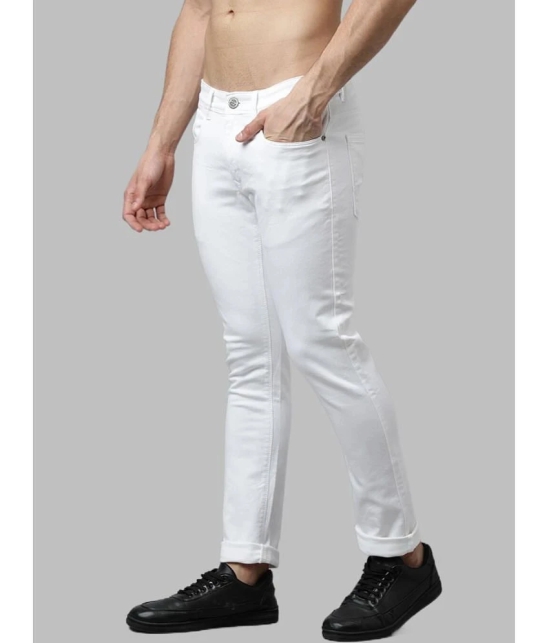 x20 - White Denim Skinny Fit Mens Jeans ( Pack of 1 ) - None