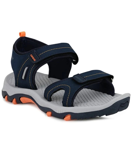 Campus - Navy Mens Floater Sandals - None