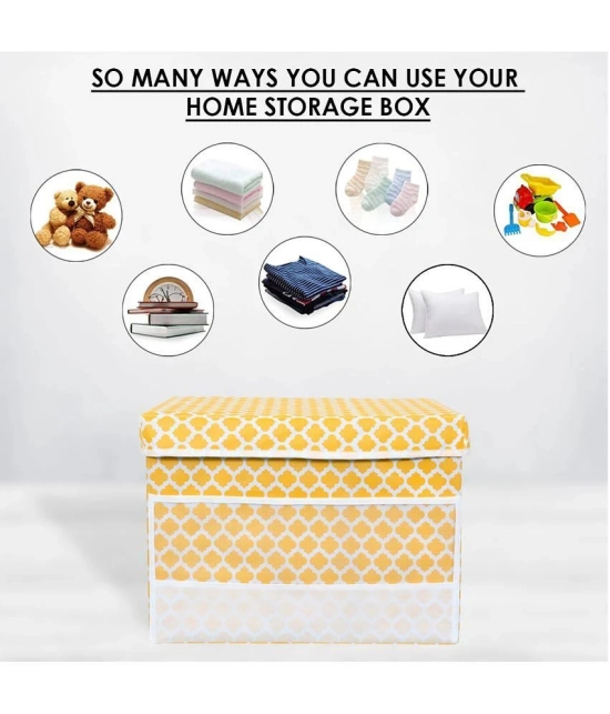 PrettyKrafts Non-Woven Storage Bag & Trunk - Yellow