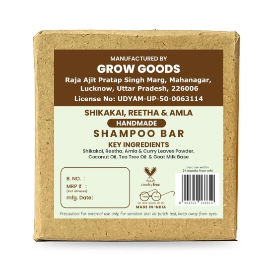 Kaaya Natural Shikakai, Reetha & Amla Handmade Shampoo Bar